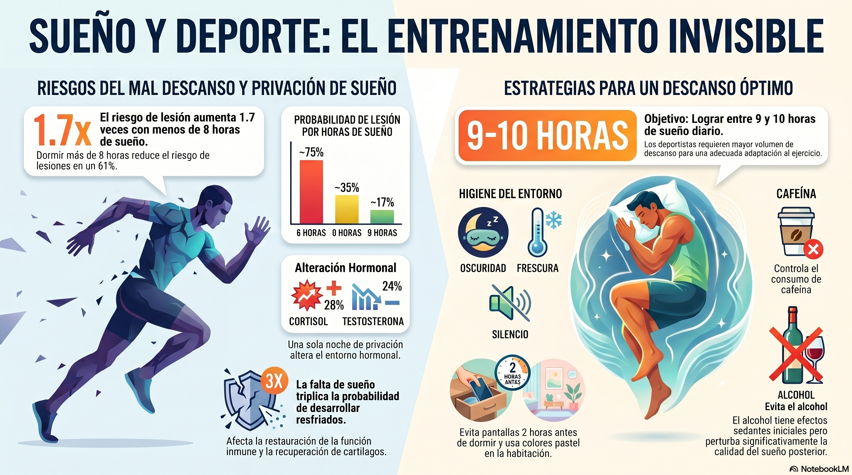 Descanso y cronodisrupción en el deporte